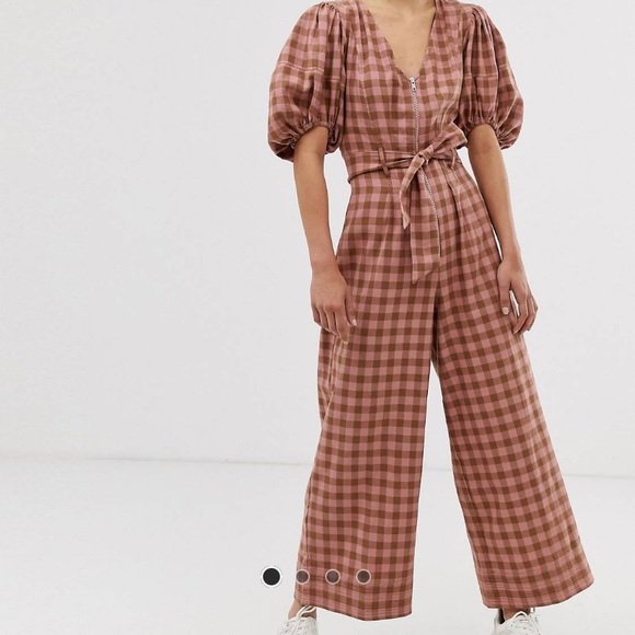 ASOS Plaid Jumpsuit - Picture 3 of 5